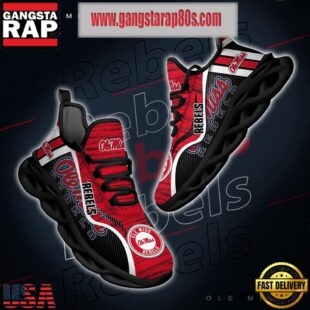 NCAA Ole Miss Rebels New Design Max Soul Shoes Running Sneakers