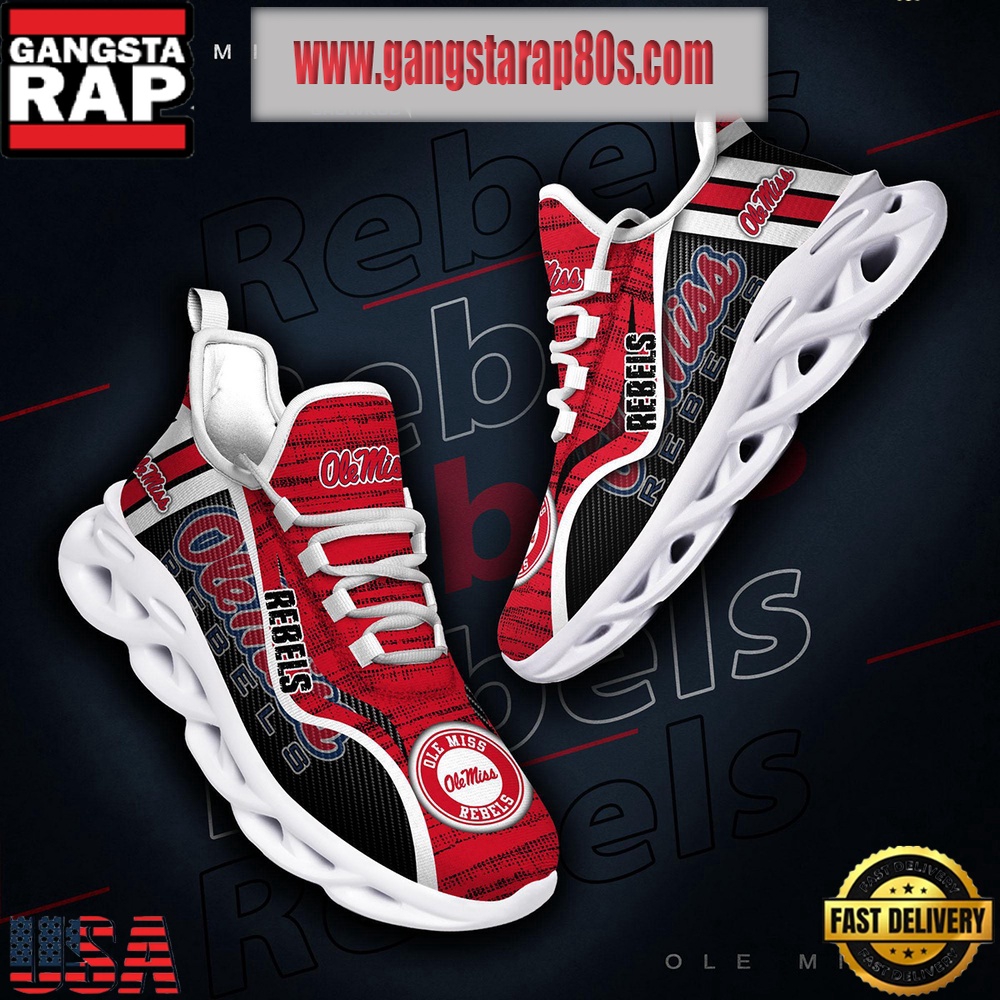 NCAA Ole Miss Rebels New Design Max Soul Shoes Running Sneakers NCAA Ole Miss Rebels New Design Max Soul Shoes Running Sneakers