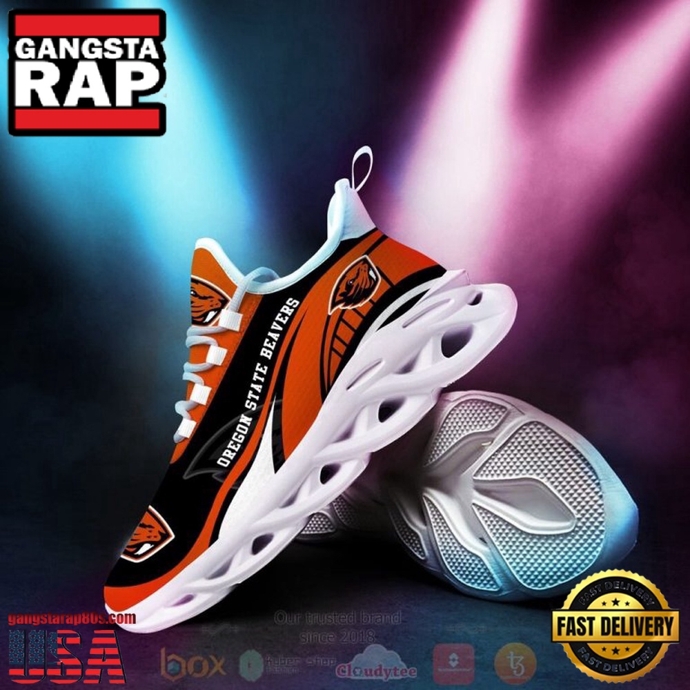 NCAA Oregon State Beavers Football Clunky Unique Design Max Soul Shoes Running Sneakers NCAA Oregon State Beavers Football Clunky Unique Design Max Soul Shoes Running Sneakers