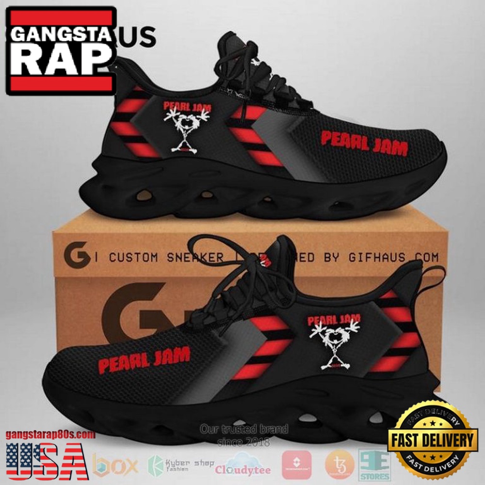 NCAA Pearl Jam Band Clunky Unique Design Max Soul Shoes Running Sneakers NCAA Pearl Jam Band Clunky Unique Design Max Soul Shoes Running Sneakers