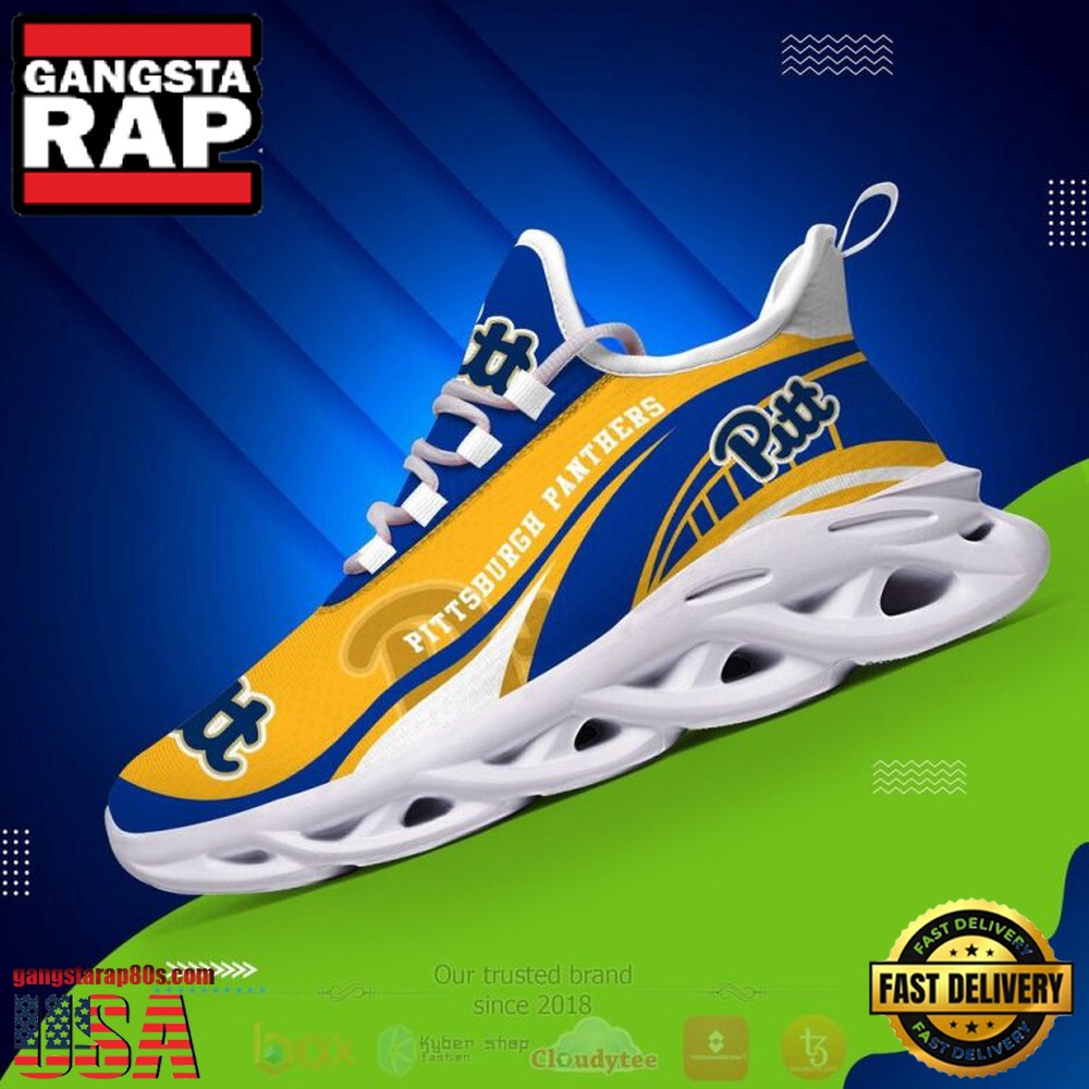 NCAA Pittsburgh Panthers Football Clunky Unique Design Max Soul Shoes Running Sneakers NCAA Pittsburgh Panthers Football Clunky Unique Design Max Soul Shoes Running Sneakers