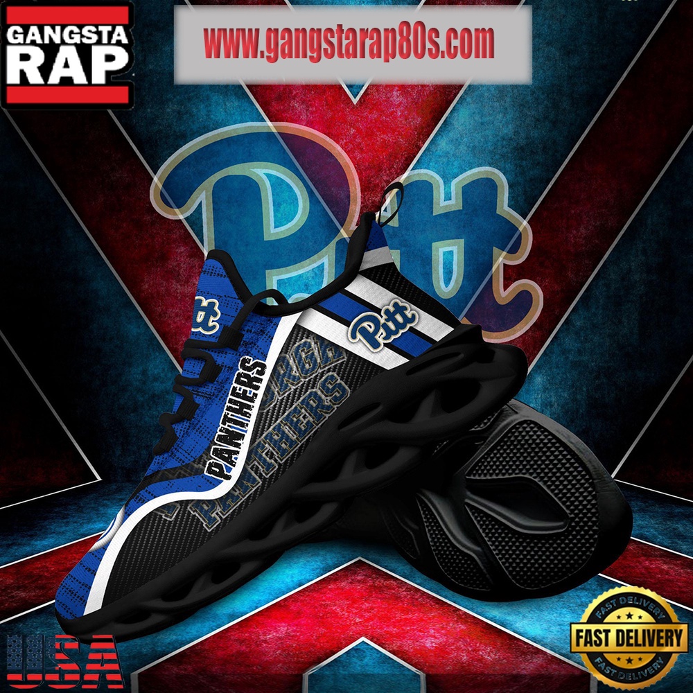 NCAA Pittsburgh Panthers New Design Max Soul Shoes Running Sneakers NCAA Pittsburgh Panthers New Design Max Soul Shoes Running Sneakers