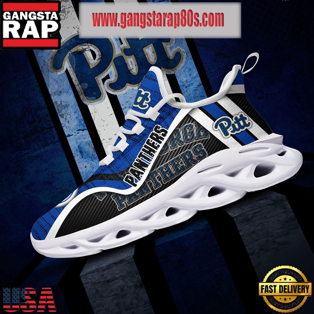 NCAA Pittsburgh Panthers New Design Max Soul Shoes Running Sneakers NCAA Pittsburgh Panthers New Design Max Soul Shoes Running Sneakers