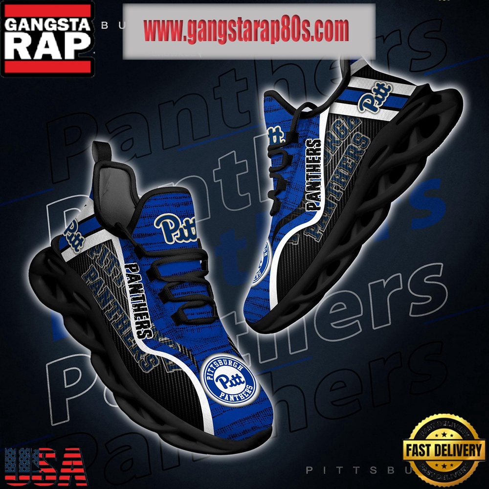 NCAA Pittsburgh Panthers New Design Max Soul Shoes Running Sneakers NCAA Pittsburgh Panthers New Design Max Soul Shoes Running Sneakers