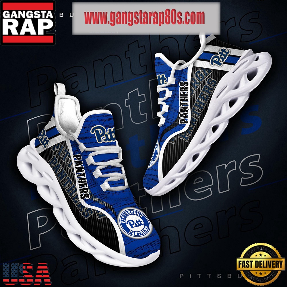 NCAA Pittsburgh Panthers New Design Max Soul Shoes Running Sneakers NCAA Pittsburgh Panthers New Design Max Soul Shoes Running Sneakers