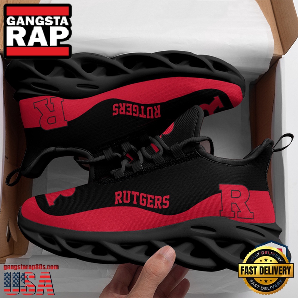 NCAA Rutgers Scarlet Knights Ncaa Unique Design Max Soul Shoes Running Sneakers NCAA Rutgers Scarlet Knights Ncaa Unique Design Max Soul Shoes Running Sneakers