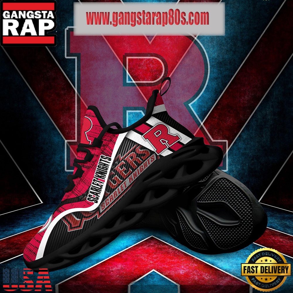 NCAA Rutgers Scarlet Knights New Design Max Soul Shoes Running Sneakers NCAA Rutgers Scarlet Knights New Design Max Soul Shoes Running Sneakers