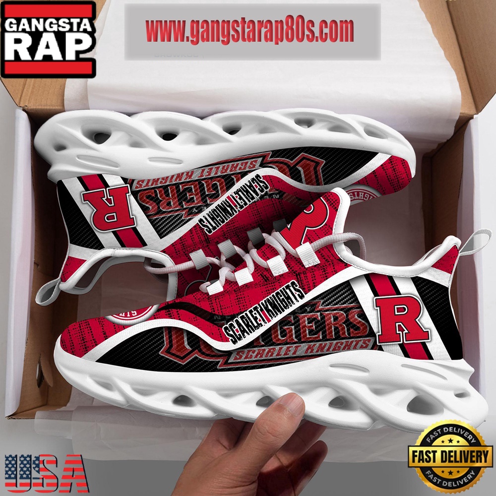 NCAA Rutgers Scarlet Knights New Design Max Soul Shoes Running Sneakers NCAA Rutgers Scarlet Knights New Design Max Soul Shoes Running Sneakers