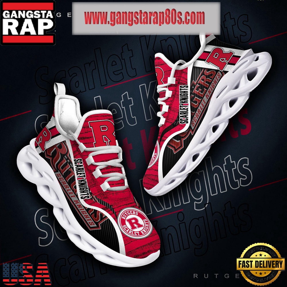 NCAA Rutgers Scarlet Knights New Design Max Soul Shoes Running Sneakers NCAA Rutgers Scarlet Knights New Design Max Soul Shoes Running Sneakers
