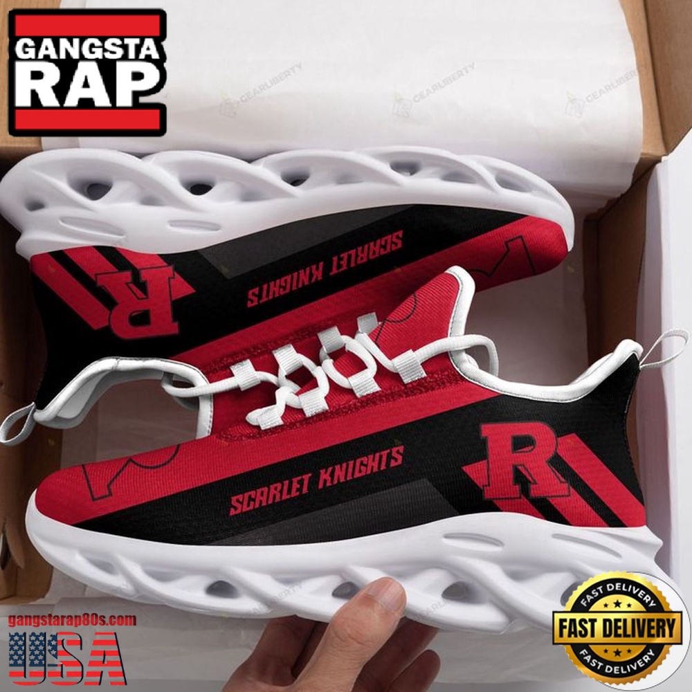 NCAA Rutgers Scarlet Knights Unique Design Max Soul Shoes Running Sneakers NCAA Rutgers Scarlet Knights Unique Design Max Soul Shoes Running Sneakers