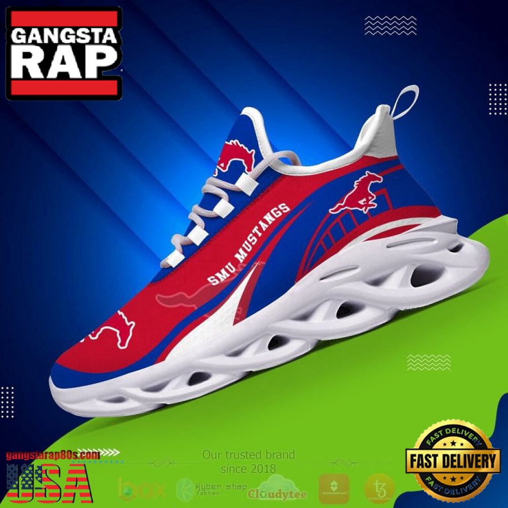 NCAA Smu Mustangs Football Clunky Unique Design Max Soul Shoes Running Sneakers NCAA Smu Mustangs Football Clunky Unique Design Max Soul Shoes Running Sneakers