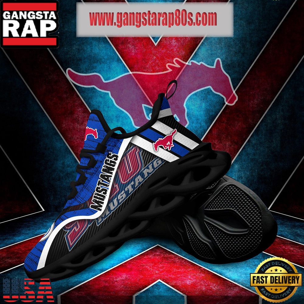 NCAA SMU Mustangs New Design Max Soul Shoes Running Sneakers NCAA SMU Mustangs New Design Max Soul Shoes Running Sneakers