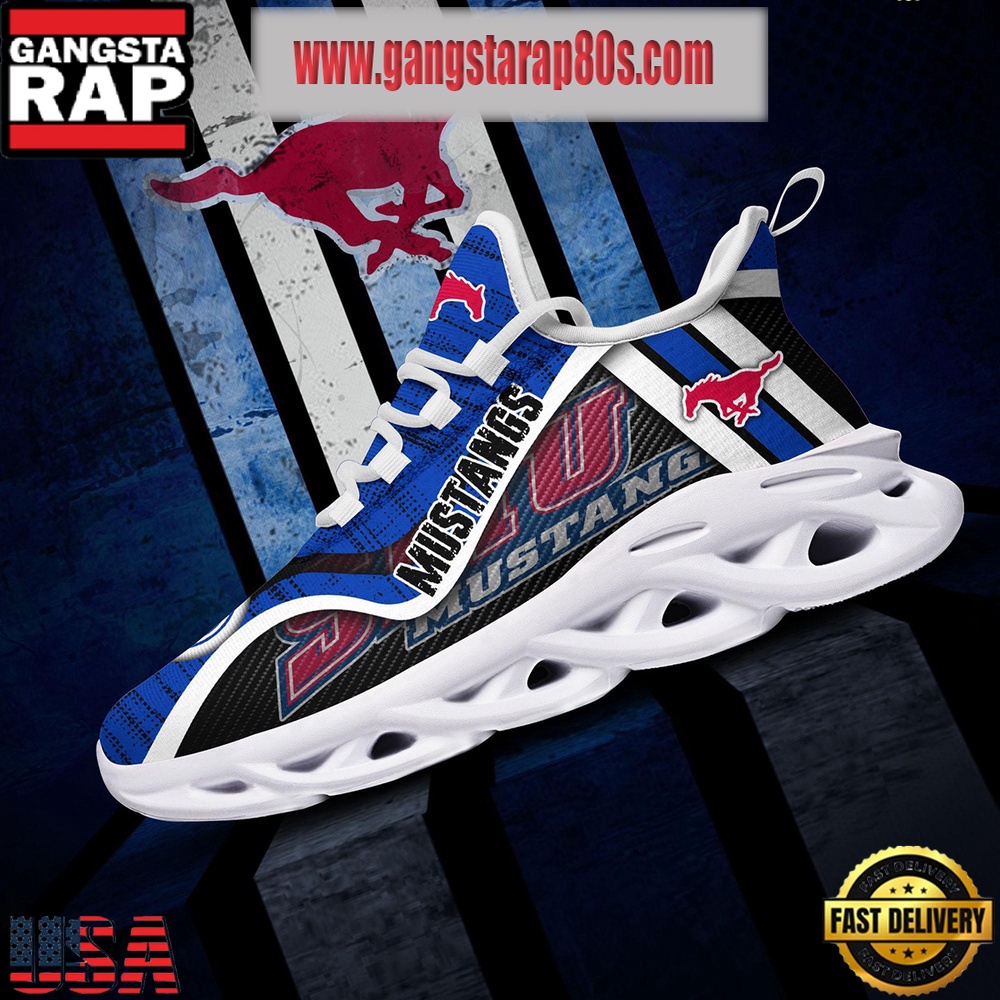 NCAA SMU Mustangs New Design Max Soul Shoes Running Sneakers NCAA SMU Mustangs New Design Max Soul Shoes Running Sneakers