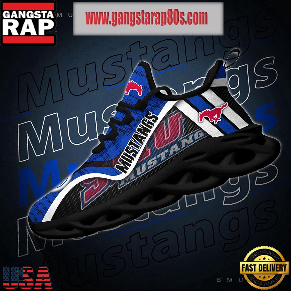 NCAA SMU Mustangs New Design Max Soul Shoes Running Sneakers NCAA SMU Mustangs New Design Max Soul Shoes Running Sneakers