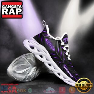 NCAA Tcu Horned Frogs Ncaa Custom Name Clunky Unique Design Max Soul Shoes Running Sneakers