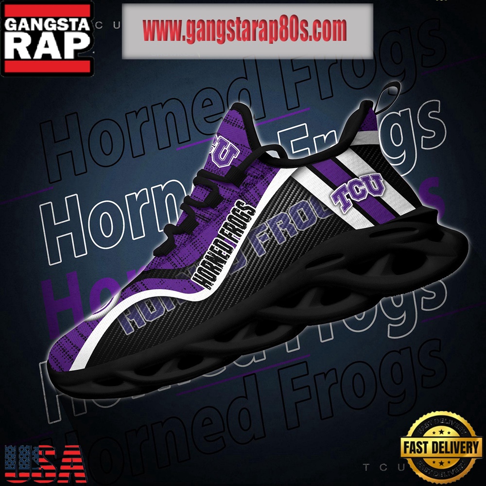 NCAA TCU Horned Frogs New Design Max Soul Shoes Running Sneakers NCAA TCU Horned Frogs New Design Max Soul Shoes Running Sneakers