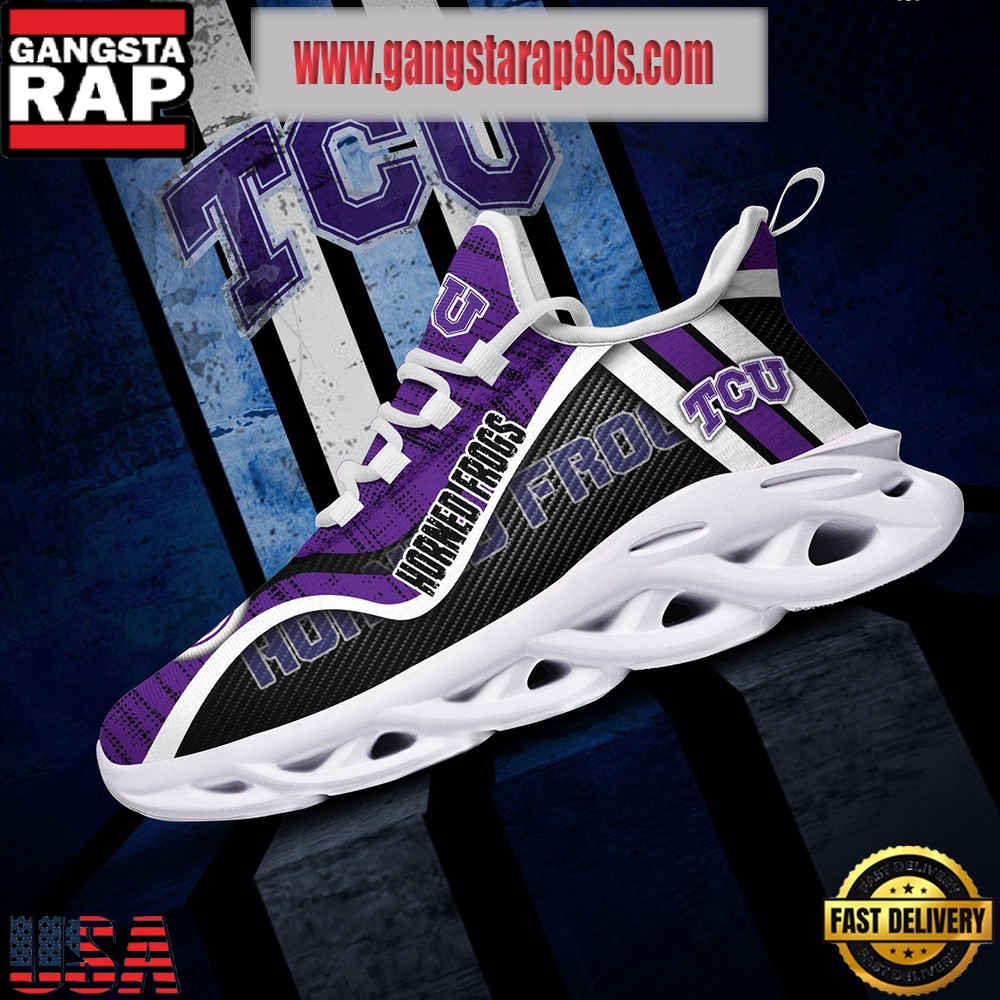 NCAA TCU Horned Frogs New Design Max Soul Shoes Running Sneakers NCAA TCU Horned Frogs New Design Max Soul Shoes Running Sneakers
