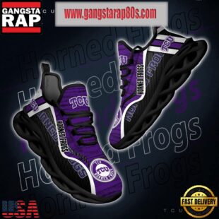 NCAA TCU Horned Frogs New Design Max Soul Shoes Running Sneakers