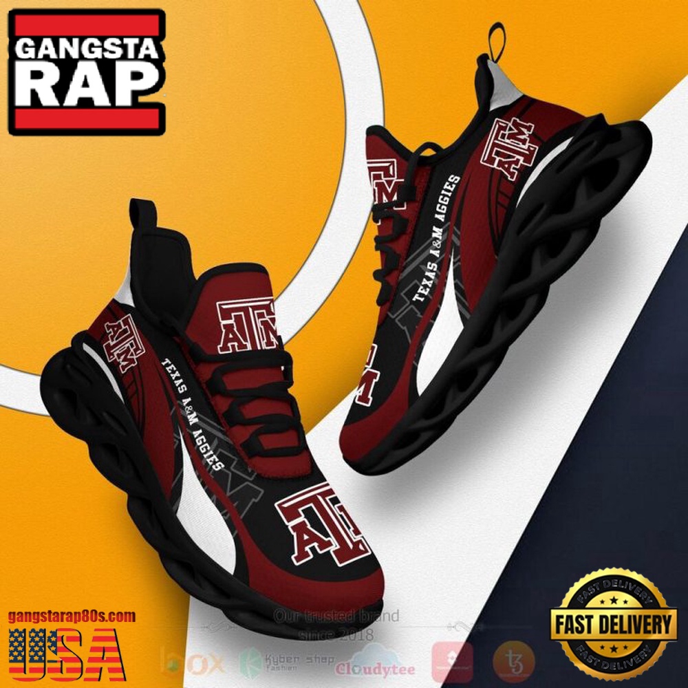 NCAA Texas A&M Aggies Football Clunky Unique Design Max Soul Shoes Running Sneakers NCAA Texas A&M Aggies Football Clunky Unique Design Max Soul Shoes Running Sneakers