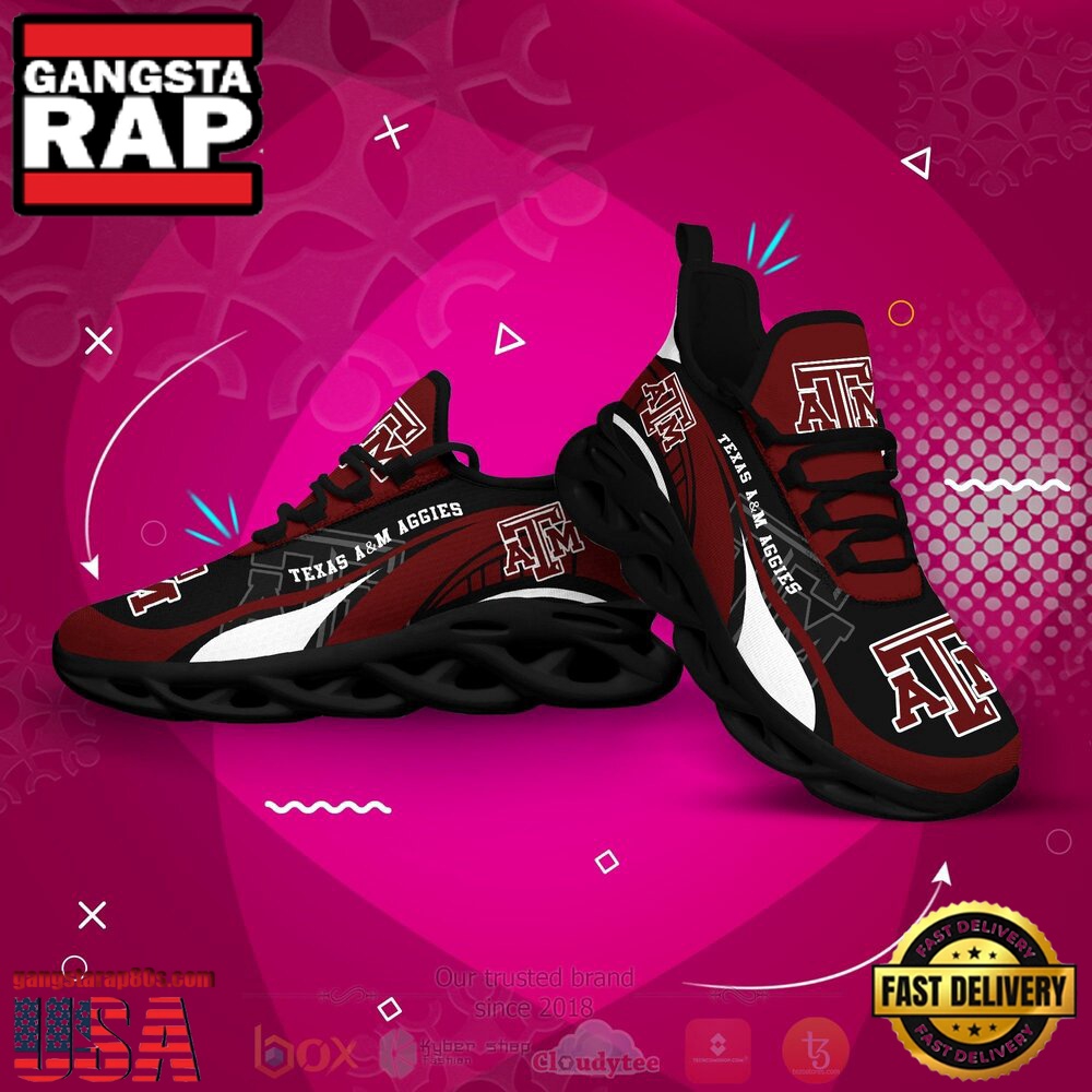 NCAA Texas A&M Aggies Football Clunky Unique Design Max Soul Shoes Running Sneakers NCAA Texas A&M Aggies Football Clunky Unique Design Max Soul Shoes Running Sneakers