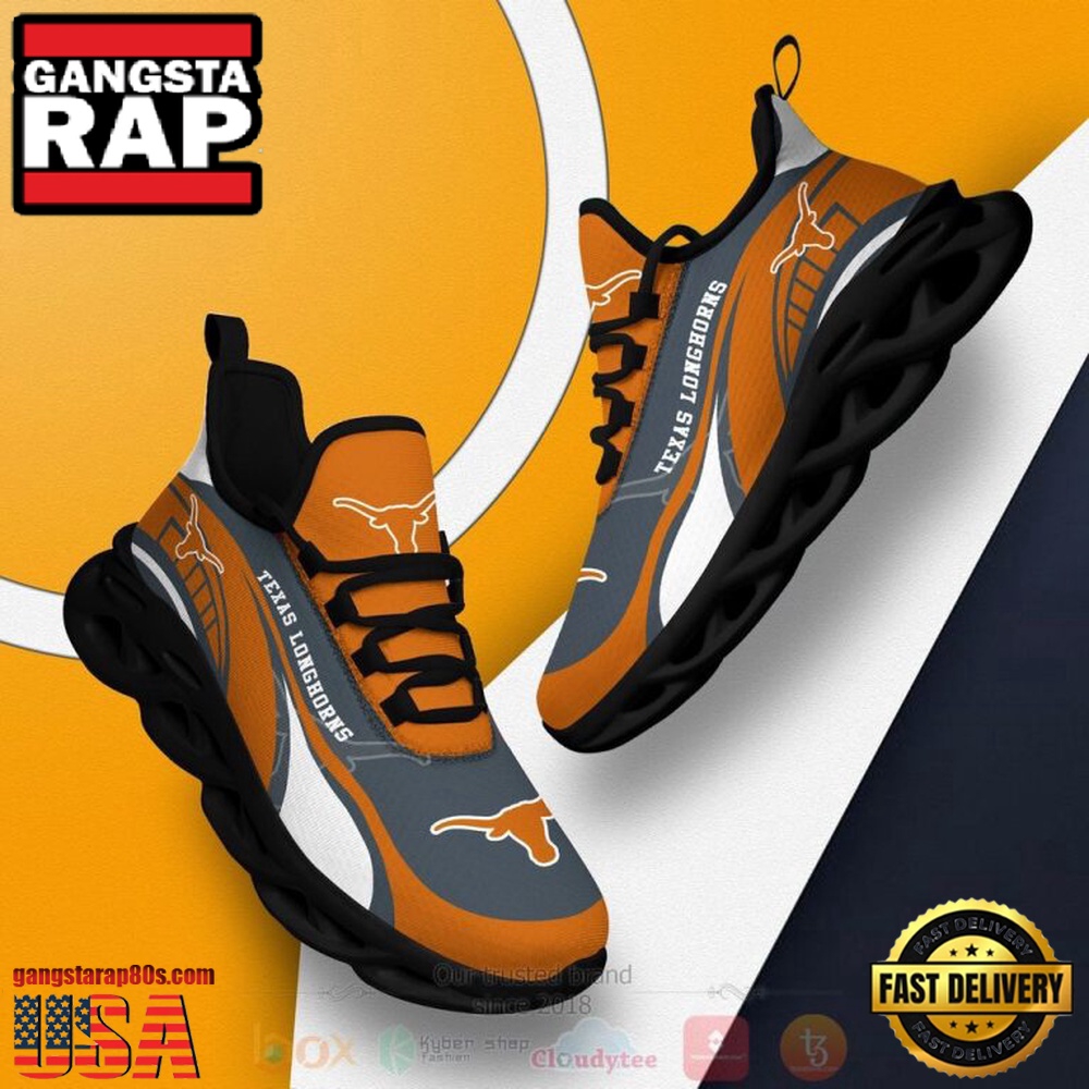 NCAA Texas Longhorns Football Clunky Unique Design Max Soul Shoes Running Sneakers NCAA Texas Longhorns Football Clunky Unique Design Max Soul Shoes Running Sneakers