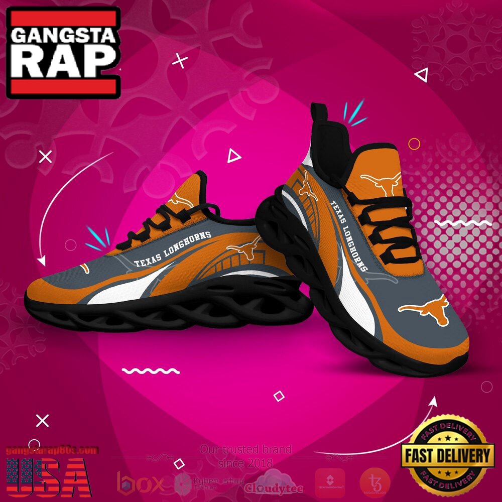 NCAA Texas Longhorns Football Clunky Unique Design Max Soul Shoes Running Sneakers NCAA Texas Longhorns Football Clunky Unique Design Max Soul Shoes Running Sneakers