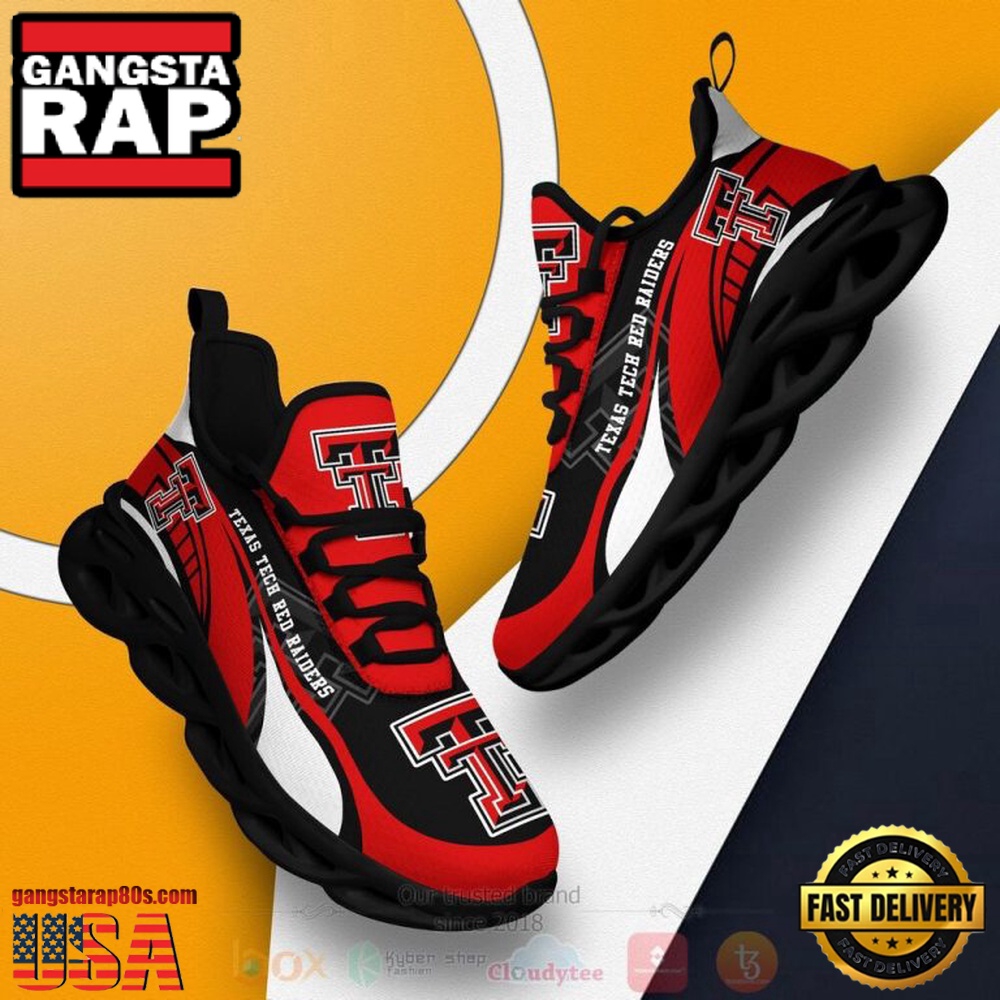 NCAA Texas Tech Red Raiders Football Clunky Unique Design Max Soul Shoes Running Sneakers NCAA Texas Tech Red Raiders Football Clunky Unique Design Max Soul Shoes Running Sneakers