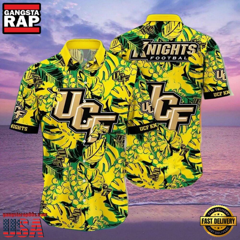 NCAA Ucf Knights Flower Hawaiian Shirt 3D Shirt, Ucf Knights Father's Day Gifts NCAA Ucf Knights Flower Hawaiian Shirt 3D Shirt, Ucf Knights Father's Day Gifts