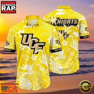 NCAA Ucf Knights Flower Hawaiian Shirt Outfit 3D Shirt, Gifts For Ucf Knights Football Fans