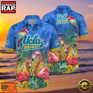 NCAA Ucla Bruins Flower Hawaiian Shirt Outfit 3D Shirt, Ucla Bruins Football Gifts For Her.jpgGroup