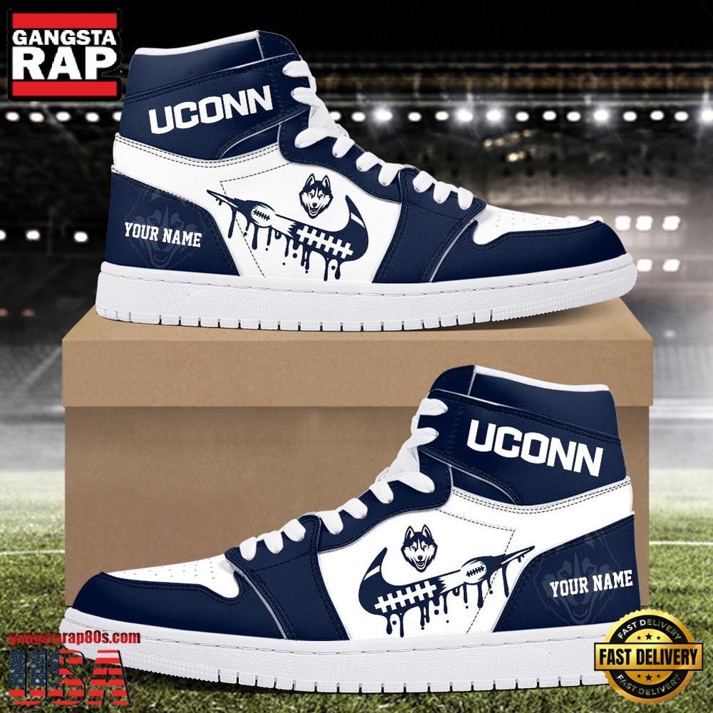 NCAA Uconn Huskies Sport Team CustomAir Jordan 1 Running Sneakers Shoes NCAA Uconn Huskies Sport Team CustomAir Jordan 1 Running Sneakers Shoes
