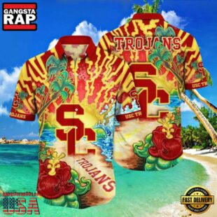 NCAA Usc Trojans Flower Hawaiian Shirt 3D Shirt, Personalized Usc Trojans Gifts.jpgGroup