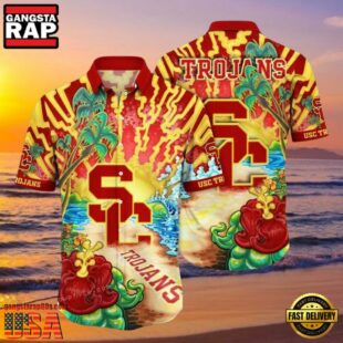 NCAA Usc Trojans Flower Hawaiian Shirt 3D Shirt, Personalized Usc Trojans Gifts.jpgGroup