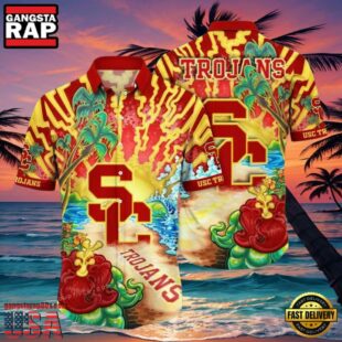 NCAA Usc Trojans Flower Hawaiian Shirt 3D Shirt, Personalized Usc Trojans Gifts.jpgGroup