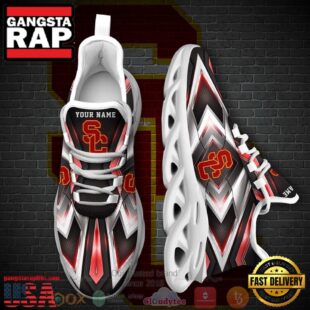NCAA Usc Trojans Football Team Custom Name Clunky Unique Design Max Soul Shoes Running Sneakers