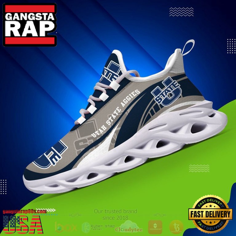 NCAA Utah State Aggies Football Clunky Unique Design Max Soul Shoes Running Sneakers NCAA Utah State Aggies Football Clunky Unique Design Max Soul Shoes Running Sneakers
