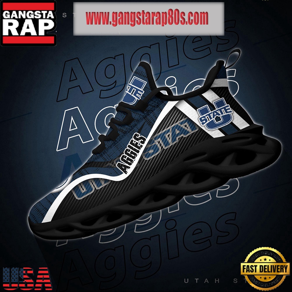 NCAA Utah State Aggies New Design Max Soul Shoes Running Sneakers NCAA Utah State Aggies New Design Max Soul Shoes Running Sneakers