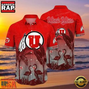 NCAA Utah Utes Flower Hawaiian Shirt 3D Shirt, Utah Utes Holiday Gifts.jpgGroup
