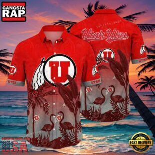 NCAA Utah Utes Flower Hawaiian Shirt 3D Shirt, Utah Utes Holiday Gifts.jpgGroup