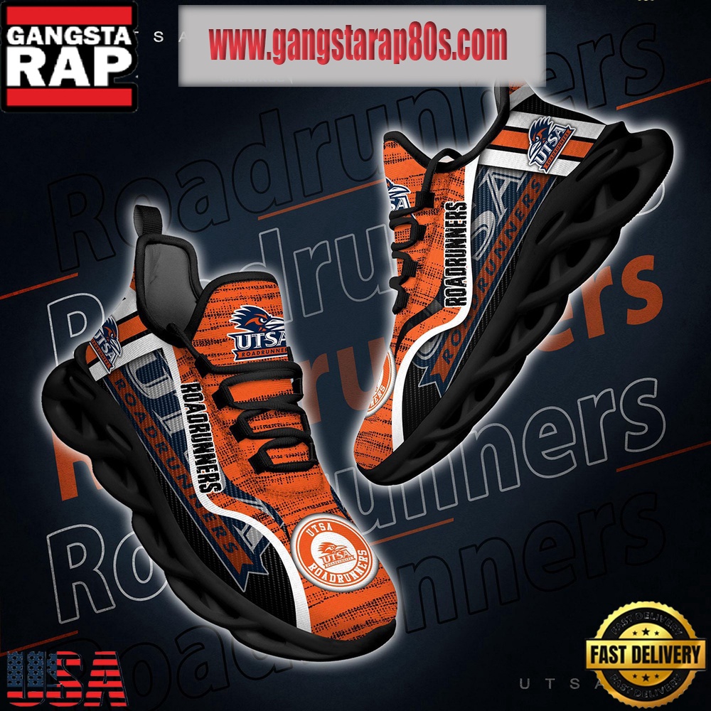 NCAA UTSA Roadrunners New Design Max Soul Shoes Running Sneakers NCAA UTSA Roadrunners New Design Max Soul Shoes Running Sneakers