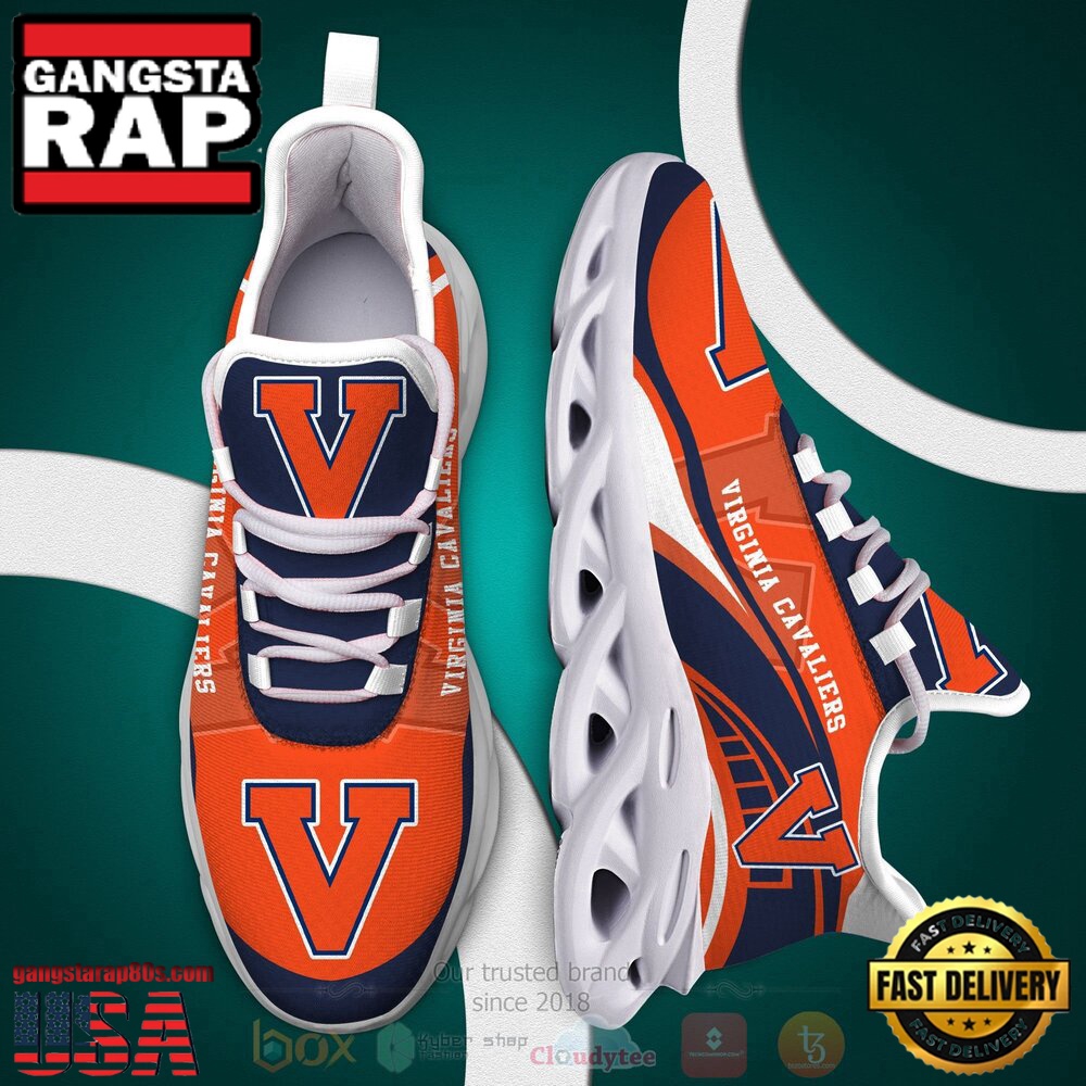NCAA Virginia Cavaliers Football Clunky Unique Design Max Soul Shoes Running Sneakers NCAA Virginia Cavaliers Football Clunky Unique Design Max Soul Shoes Running Sneakers