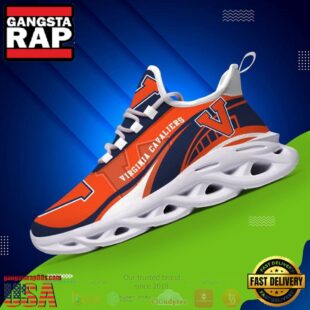 NCAA Virginia Cavaliers Football Clunky Unique Design Max Soul Shoes Running Sneakers