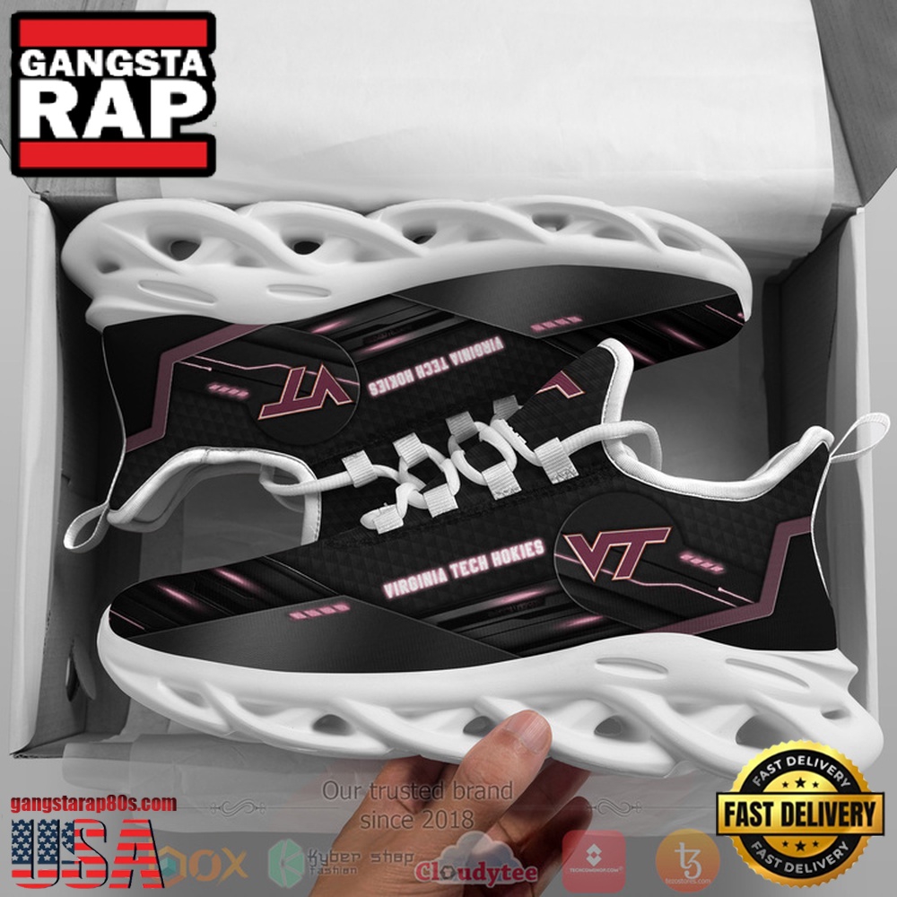 NCAA Virginia Tech Hokies Custom Name Clunky Unique Design Max Soul Shoes Running Sneakers NCAA Virginia Tech Hokies Custom Name Clunky Unique Design Max Soul Shoes Running Sneakers