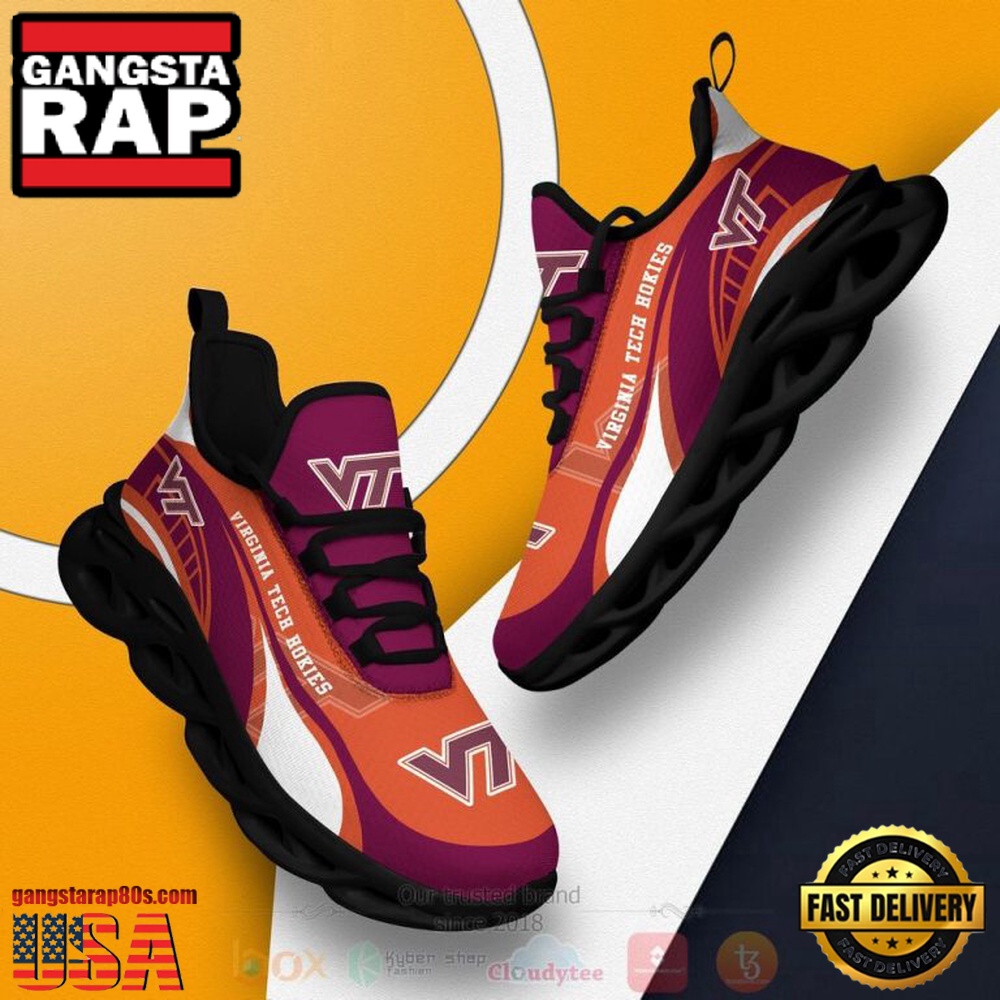 NCAA Virginia Tech Hokies Football Clunky Unique Design Max Soul Shoes Running Sneakers NCAA Virginia Tech Hokies Football Clunky Unique Design Max Soul Shoes Running Sneakers