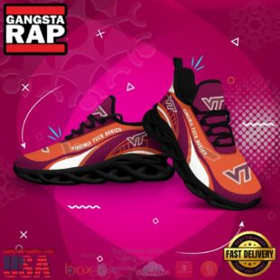 NCAA Virginia Tech Hokies Football Clunky Unique Design Max Soul Shoes Running Sneakers