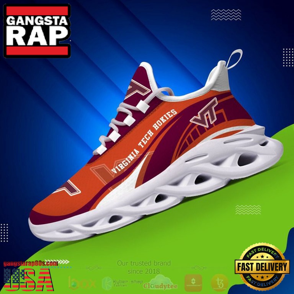NCAA Virginia Tech Hokies Football Clunky Unique Design Max Soul Shoes Running Sneakers NCAA Virginia Tech Hokies Football Clunky Unique Design Max Soul Shoes Running Sneakers
