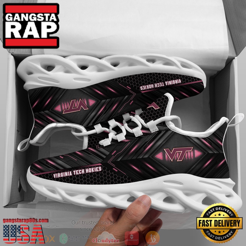 NCAA Virginia Tech Hokies Ncaa Custom Name Clunky Unique Design Max Soul Shoes Running Sneakers NCAA Virginia Tech Hokies Ncaa Custom Name Clunky Unique Design Max Soul Shoes Running Sneakers
