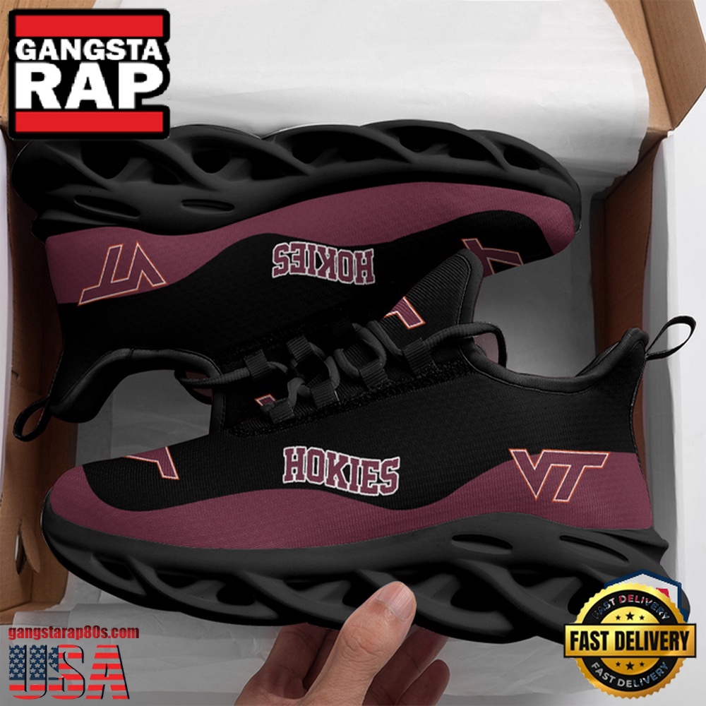 NCAA Virginia Tech Hokies Unique Design Max Soul Shoes Running Sneakers NCAA Virginia Tech Hokies Unique Design Max Soul Shoes Running Sneakers