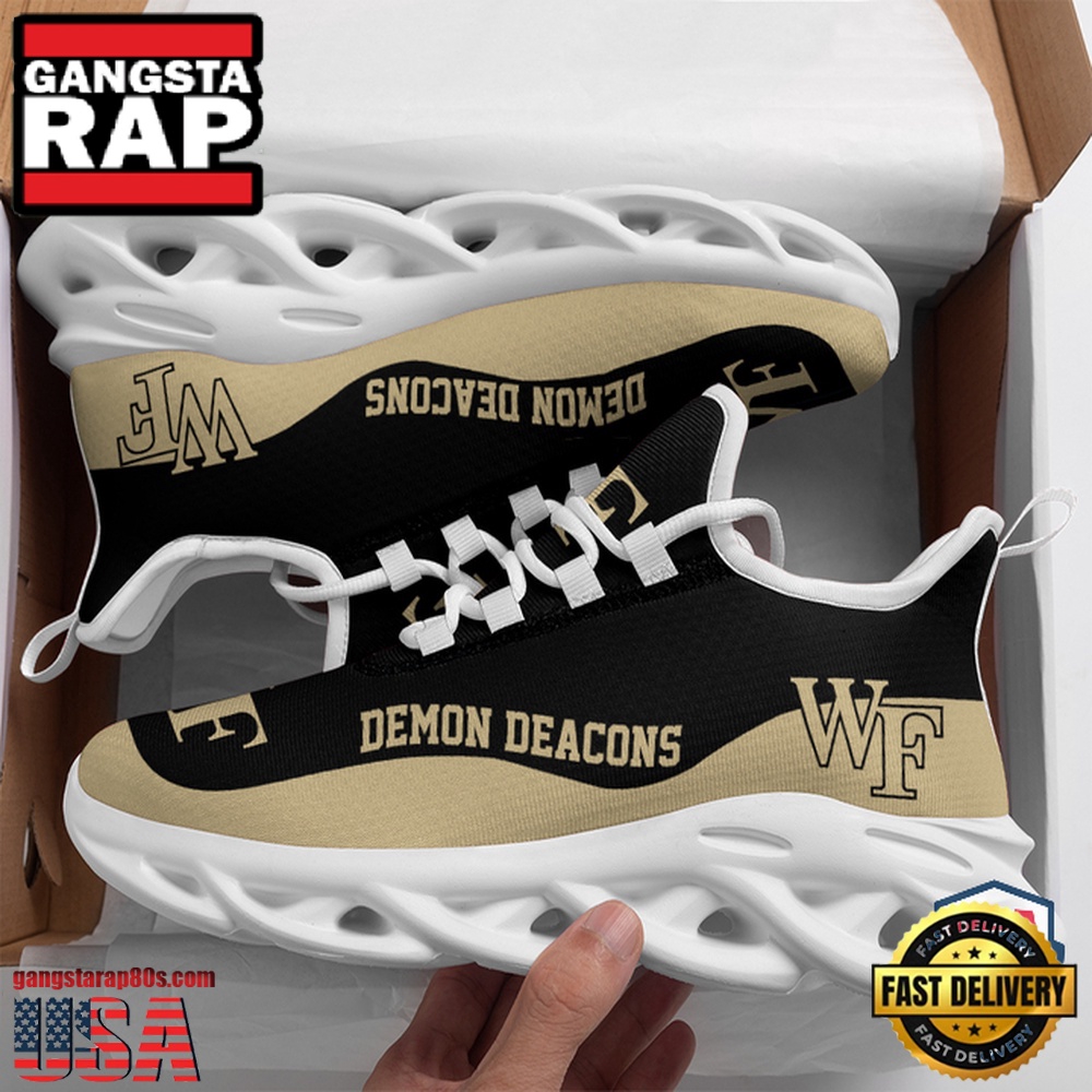 NCAA Wake Forest Demon Deacons Unique Design Max Soul Shoes Running Sneakers NCAA Wake Forest Demon Deacons Unique Design Max Soul Shoes Running Sneakers