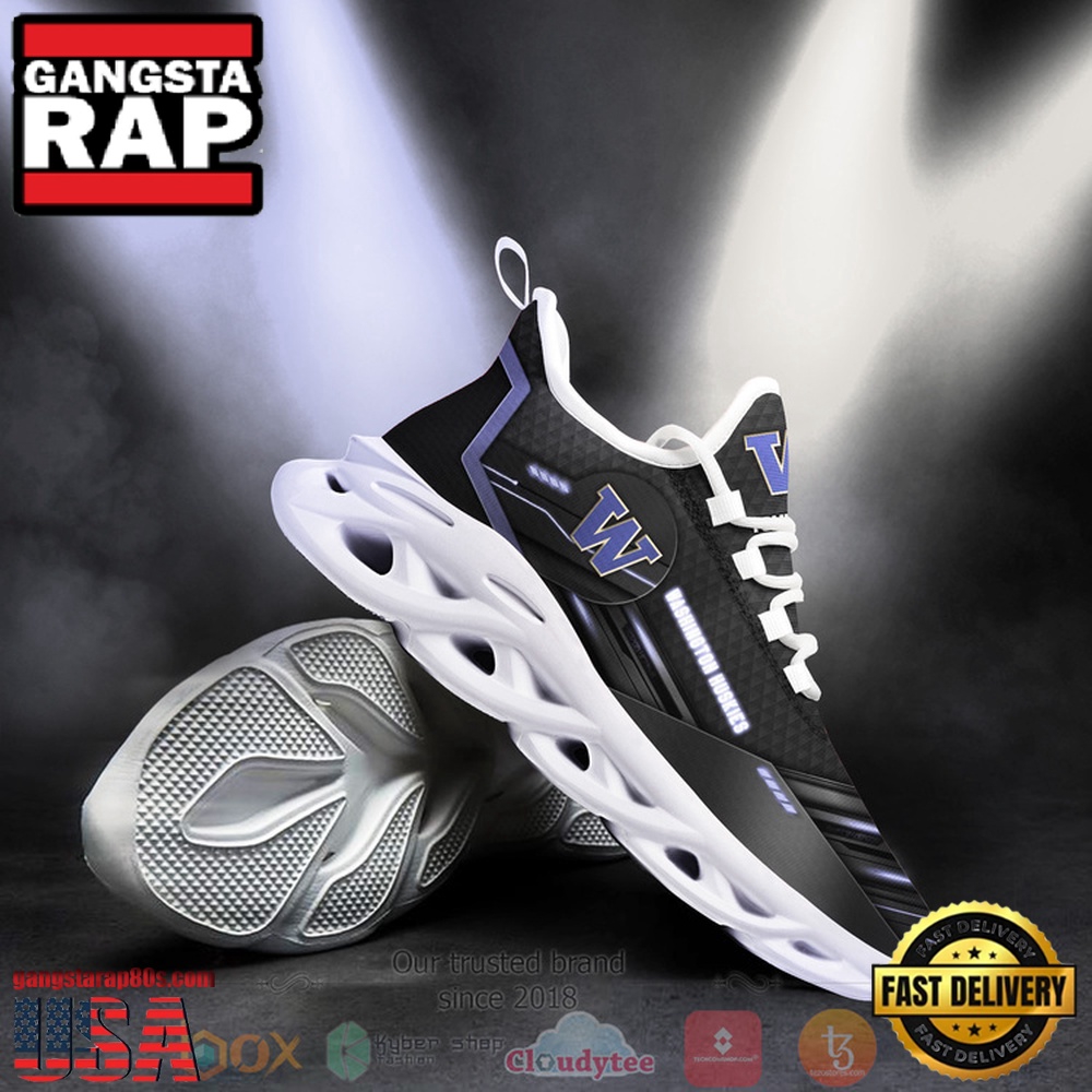 NCAA Washington Huskies Custom Name Clunky Unique Design Max Soul Shoes Running Sneakers NCAA Washington Huskies Custom Name Clunky Unique Design Max Soul Shoes Running Sneakers